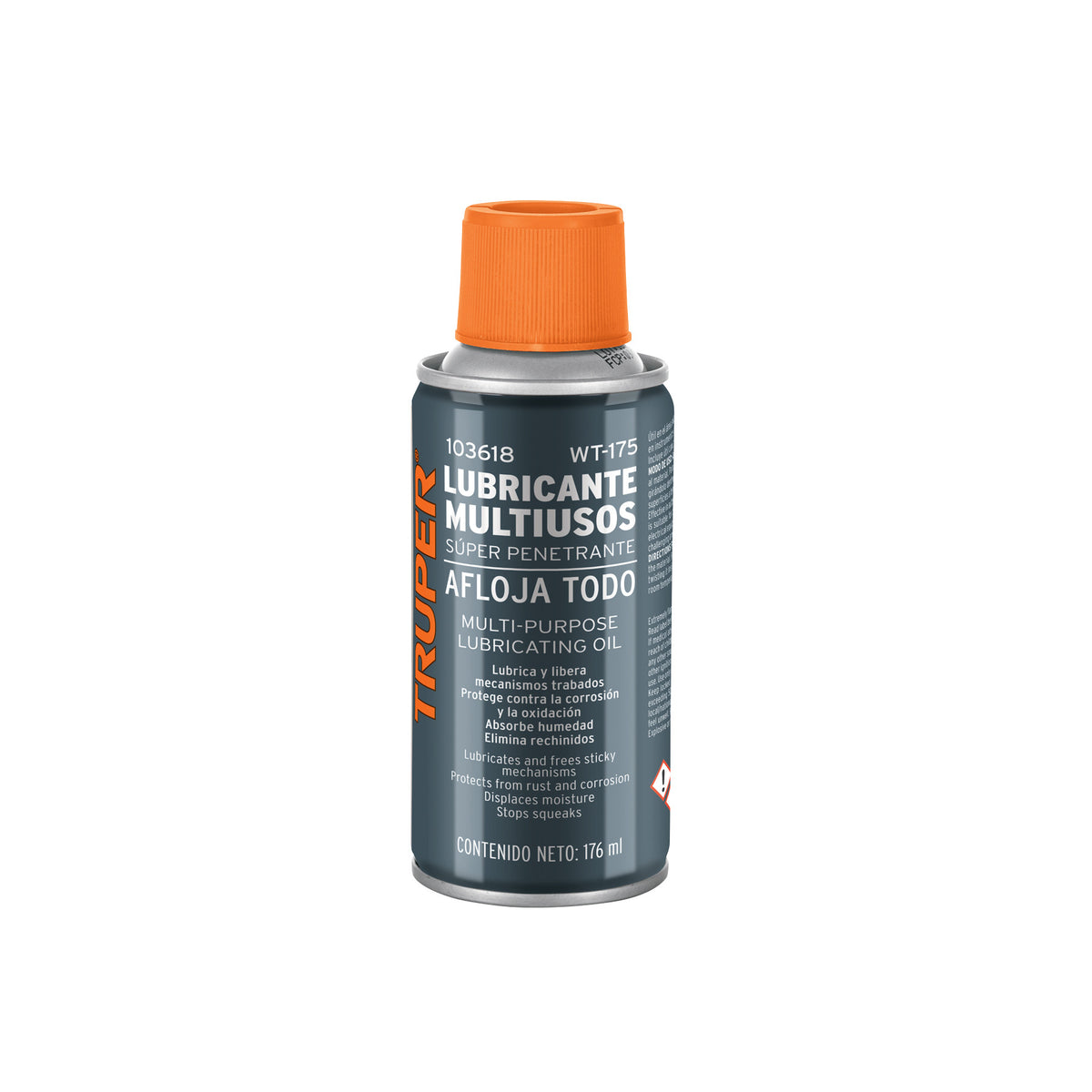 Lubricante multiusos en aerosol 176ml (6oz) TRUPER