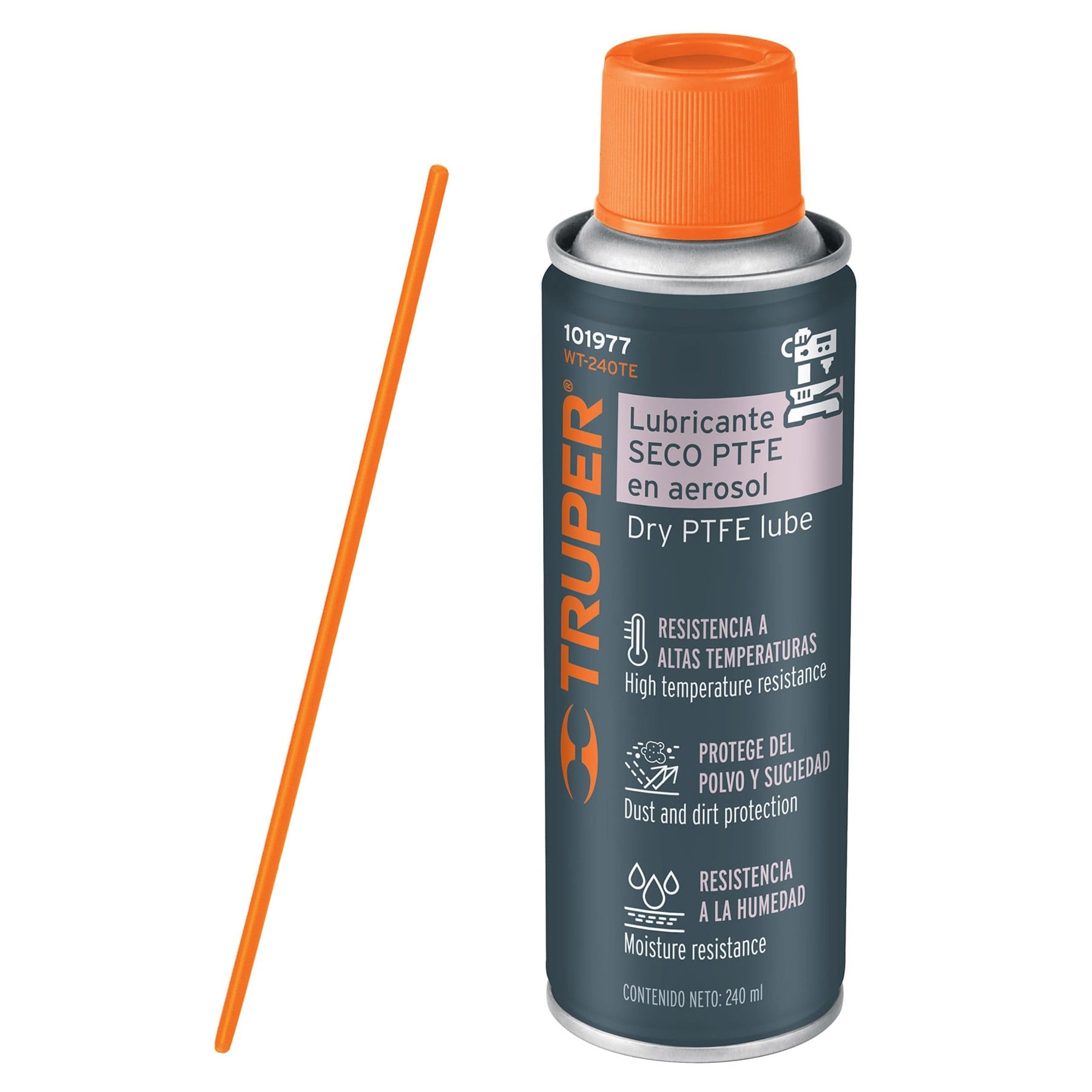 Lubricante seco PTFE en aerosol 240 ml Truper