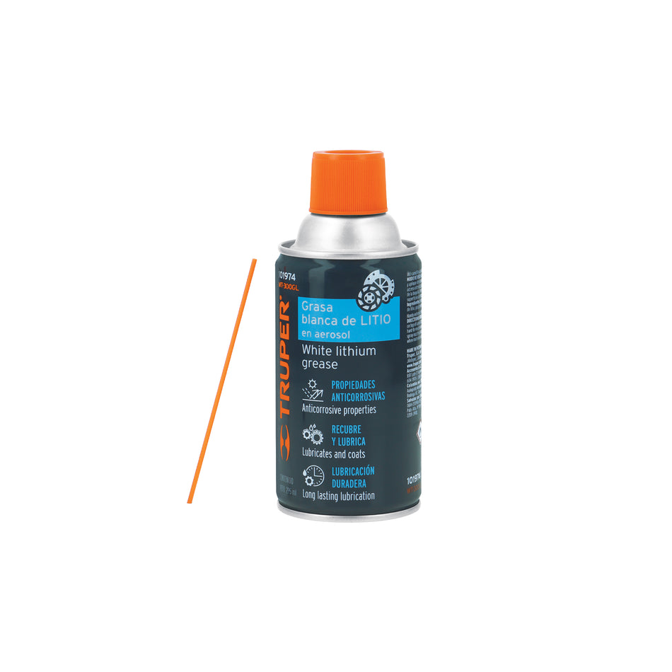 Grasa blanca de litio en aerosol 295 ml Truper