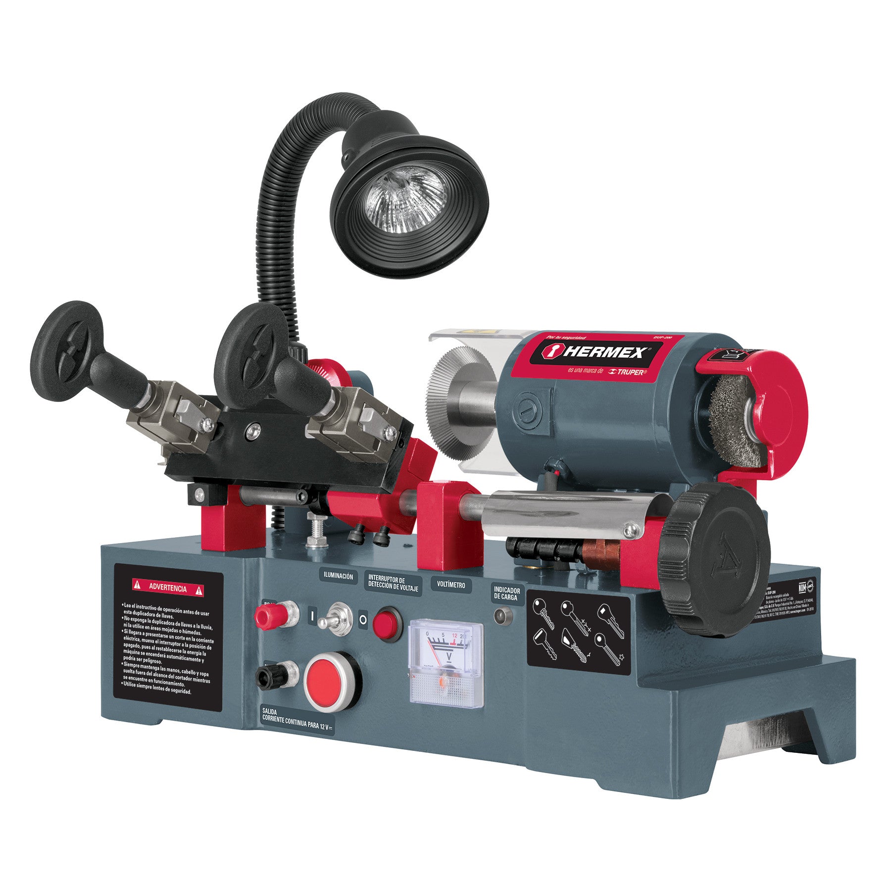 Duplicadora de llaves 6 tipos HERMEX