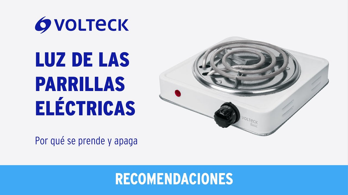 Parrilla electrica 2 quemadores en espiral blanca BASIC